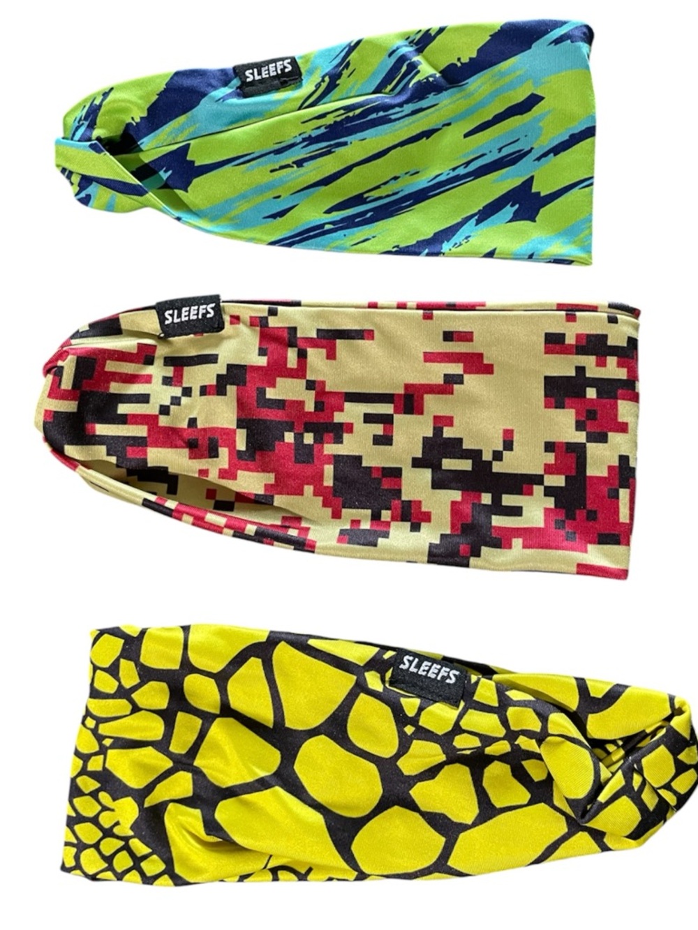 Sleefs Athletic Reversible Headband Lot - Mix